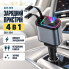 Автомобильное зарядное устройство 4 в 1 с быстрой зарядкой, USB-портами и подсветкой «Звёздное небо» 26X-204 (26X204-AV)