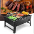 Переносной складной мангал BBQ Grill Portable барбекю гриль жаропрочный (9437-AV)