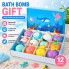 Набор детских бомбочек для ванны BATH BOMB GIFT, 12 органических шипучих бомб с сюрпризом (sp10595-AV)
