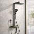 Душевая стойка с тропическим душем Shower Set YLN16090L и смесителем для ванной AND, золотая (YLN16090L-AV)