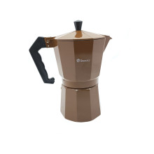 Гейзерная кофеварка Domotec 2709-Pro для газовых плит на 9 чашек 450 мл Коричневый (VK-4676)