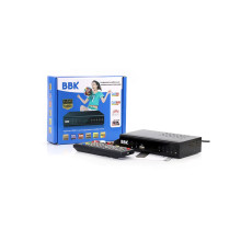 Приставка для телевизора Т2 тюнер BBK для цифрового ТВ DVB-Т2 с поддержкой Wifi адаптера Черный (VK-916)