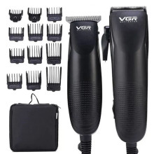Машинки для стрижки волосся 2 шт VGR V-023 12 насадок чорний (RZN-23105649)