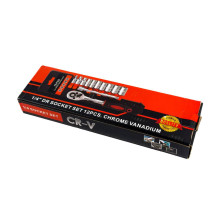 Набір торцевих головок з тріскачкою 12 шт 1/4 Drive Socket Set (RZN-23095501) Набір торцевих головок з тріскачкою 12 шт 1/4 Drive Socket Set (RZN-23095501)