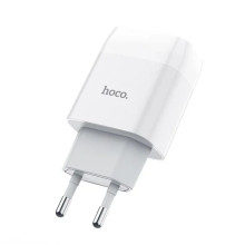 Зарядний блок живлення 2xUSB HOCO C73A Glorious 12 W 5 V 2.4 A білий (RZN-23106414)