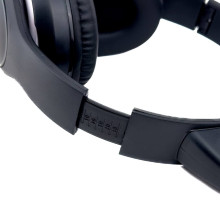 Навушники дитячі бездротові накладні CAT STN-28 LED MP3 Bluetooth з вушками чорний (RZN-23096845)