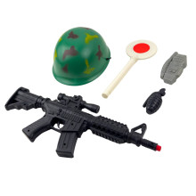 Дитячий ігровий набір 5в1 Військовий 6313E-2-4 з каскою (RZN-23104046)