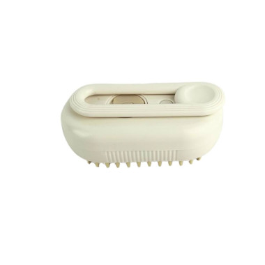 Щітка масажна для тварин Steamy Brush з генеруванням пари білий (RZN-23098390)
