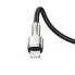 Кабель Type-C/Apple Lightning 1 м Baseus Cafule Series Metal 20 Вт чорний (RZN-23102939)