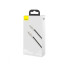 Кабель Type-C/Apple Lightning 1 м Baseus Cafule Series Metal 20 Вт чорний (RZN-23102939)