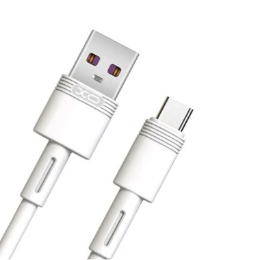 Кабель USB/Type-C 1 м XO NB-Q166 5 A білий (RZN-23106360)