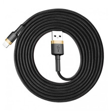 Кабель USB/Apple Lightning 3 м Baseus Cafule Cable 2 A чорний з золотистим (RZN-23104509) Кабель USB/Apple Lightning 3 м Baseus Cafule Cable 2 A чорний з золотистим (RZN-23104509)