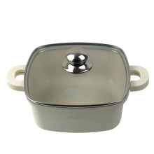 Каструля мармурове покриття Vezzer VZ8118 з кришкою 4.5 л білий (RZN-23106948)