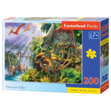 Пазли класичні 200 елементів Castorland В-222223 Долина динозаврів (RZN-23101068)