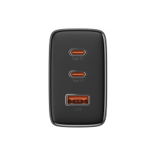 Зарядний блок живлення 2хType-C+USB Baseus Cube Pro Fast 65 W 5 V 3 A чорний (RZN-23105728)