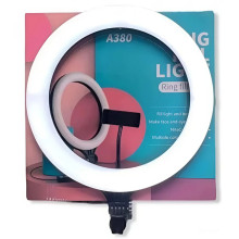 Кільцева лампа 40 cм A380 LED з тримачем (RZN-23103158) Кільцева лампа 40 cм A380 LED з тримачем (RZN-23103158)