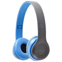 Навушники бездротові накладні MDR P47 FM MP3 Bluetooth блакитний (RZN-23103550)