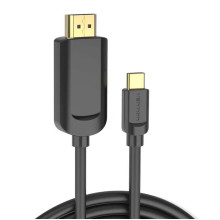 Відеокабель Type-C/HDMI 1 м Vention CGUBF чорний (RZN-23102309)