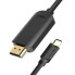 Відеокабель Type-C/HDMI 1 м Vention CGUBF чорний (RZN-23102309)