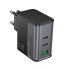 Зарядний блок живлення 2xType-C+USB HOCO CS75A Star Speed 70 W 5 V 3 A чорний (RZN-23106378)