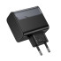 Зарядний блок живлення 2xType-C+USB HOCO CS75A Star Speed 70 W 5 V 3 A чорний (RZN-23106378)