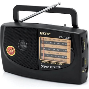 Радіоприймач Kipo KB-308AC AUX чорний (RZN-23102567)