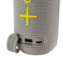 Колонка портативна BOROFONE BR44 Bluetooth LED FM сірий (RZN-23102853)