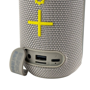 Колонка портативна BOROFONE BR44 Bluetooth LED FM сірий (RZN-23102853)