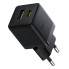 Зарядний пристрій з кабелем Type-C+USB/Type-C 1 м Baseus Palm Fast Charger 30 W 12 V 2.5 А чорний (RZN-23106509)