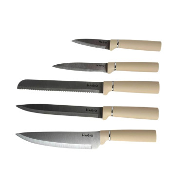 Кухонний набір MAGIO MG-1097I настільний 11 предметів силікон бежевий (RZN-23102168)