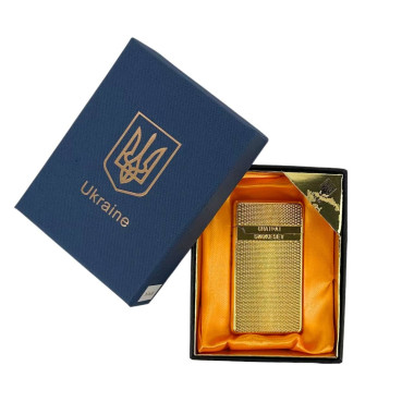 Запальничка газова 1-35 п'єзовий підпал метал золотистий (RZN-23101765)