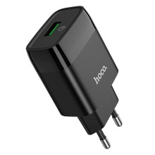 Зарядний блок живлення USB HOCO C72Q Glorious Single Port 18 W чорний (RZN-23102227)
