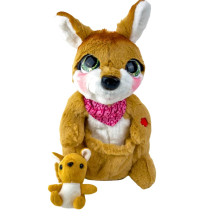 Інтерактивна іграшка Кенгурятко M5720UA зі звуковими ефектами 26 см коричневий (RZN-23104340)