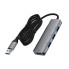 USB-хаб зовнішній 4 порти ACEFAST J17 1 м сріблястий (RZN-23106425)