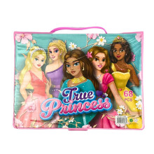 Набір для малювання 68 предметів Принцеси MK5434-1 у валізці рожевий (RZN-23100672) Набір для малювання 68 предметів Принцеси MK5434-1 у валізці рожевий (RZN-23100672)