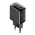 Зарядний блок живлення Type-C+USB ACEFAST A98 GaN 30 W 3 A чорний (RZN-23101580)