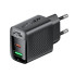 Зарядний блок живлення Type-C+USB ACEFAST A98 GaN 30 W 3 A чорний (RZN-23101580)