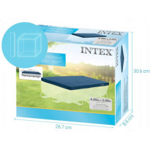Тент-чохол для басейну Intex 28037 400 х 200 см синій (RZN-23099949)