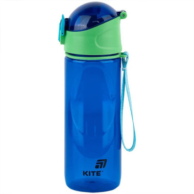 Пляшка для води Kite K25-400-3 з ремінцем 530 мл синій (RZN-23105379)