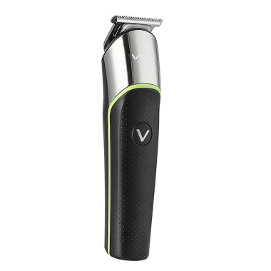 Бездротова машинка для стрижки волосся VGR V-191 USB з дисплеєм 4 насадки чорний зі сріблястим (RZN-23102511)