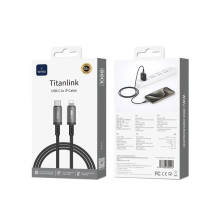 Кабель Type-C/Apple Lightning 1 м WIWU Wi-C056 Titanlink 30 Вт чорний (RZN-23106453) Кабель Type-C/Apple Lightning 1 м WIWU Wi-C056 Titanlink 30 Вт чорний (RZN-23106453)