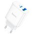 Зарядний блок живлення Type-C+USB HOCO C105A Stage 20 W 12 V 1.67 A білий (RZN-23102265)