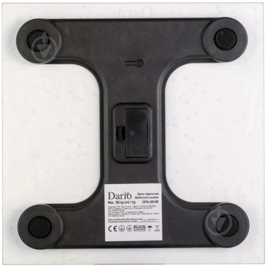 Ваги підлогові побутові до 180 кг Dario DFS-2818F Dandelions точність 100 г білий (RZN-23102936)