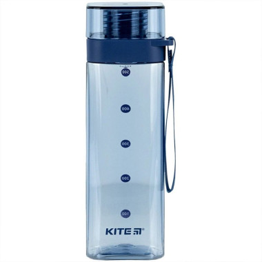Пляшка для води Kite K24-1209-1 з ремінцем 550 мл блакитний (RZN-23105380)