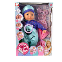 Пупс Yale Baby YL1990F-G з аксесуарами та звуковими ефектами 40 см (RZN-23100243)