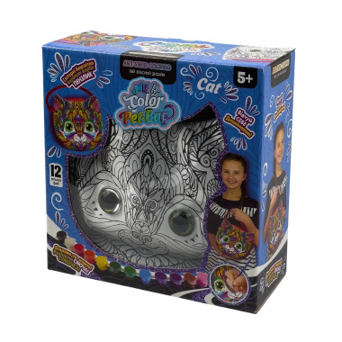 Набір для дитячої творчості Сумочка-розмальовка My Color Pet Bag Cat Danko Toys CPB-01-02U різнобарвний (RZN-23104309)