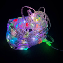 Світлодіодна гірлянда-нитка прозорий дріт 100 LED SFK-04 Bluetooth USB крапля 10 м мульти (RZN-23100244)