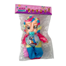 Пупс Cry Babys 18837-4 у рожево-блакитному комбінезоні з аксесуарами шарнірний 14 см (RZN-23104185)