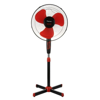 Вентилятор підлоговий Vilgrand VF400 діаметр 40 см чорний з червоним (RZN-23101821)