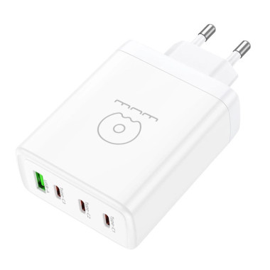 Зарядний блок живлення 3хType-C+USB WUW C158 100 W 20 V 5 A білий (RZN-23106512)